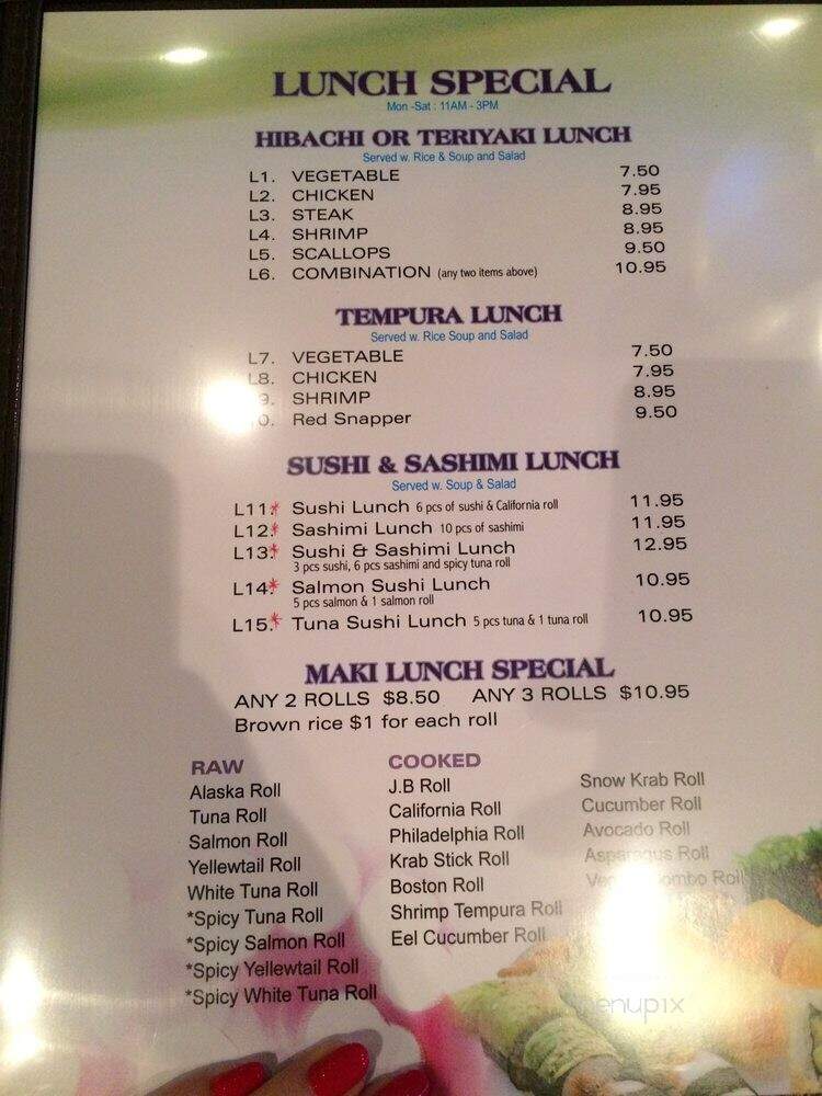 Corner-Sushi - St. Augustine, FL menu_pic