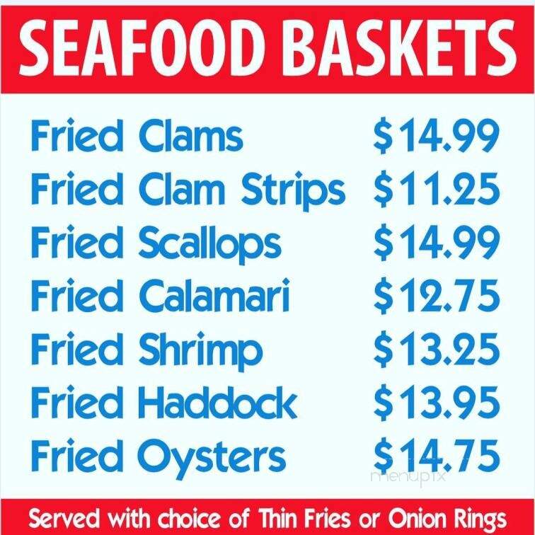 Nick's Place - Salisbury, MA menu_pic