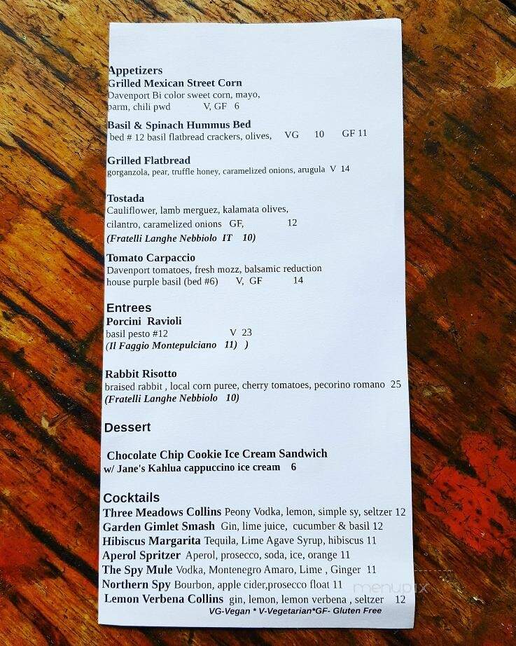 The Spy: Social Eatery and Bar - High Falls, NY menu_pic