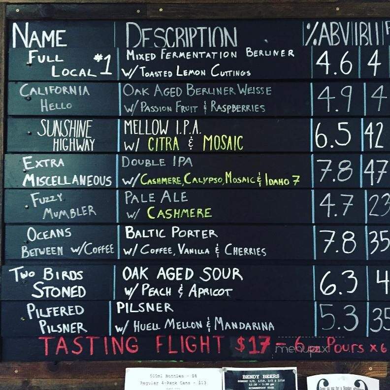 Dunloe Brewing - Davis, CA menu_pic