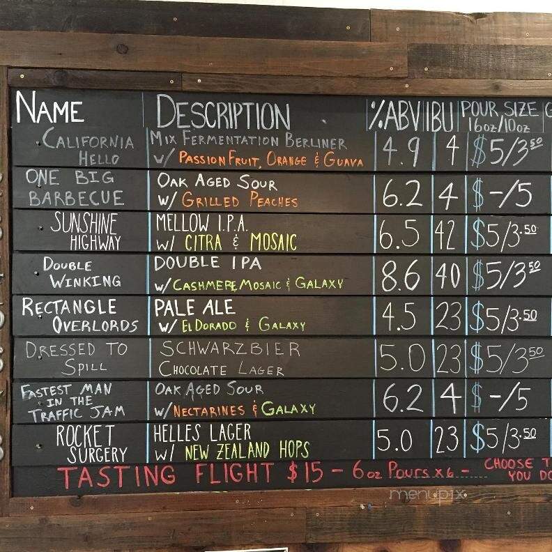 Dunloe Brewing - Davis, CA menu_pic