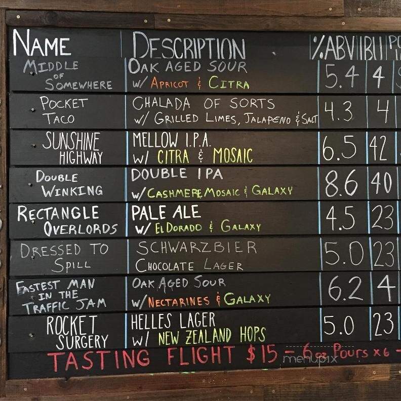 Dunloe Brewing - Davis, CA menu_pic