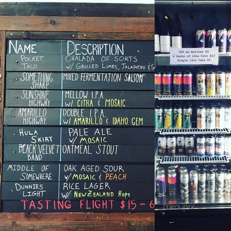 Dunloe Brewing - Davis, CA menu_pic