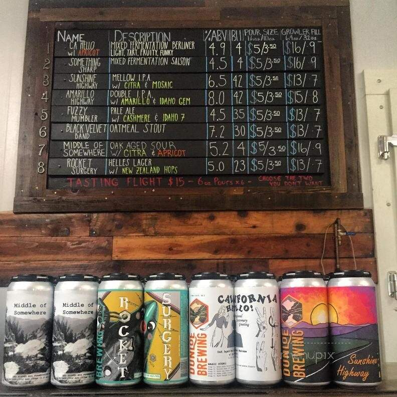 Dunloe Brewing - Davis, CA menu_pic