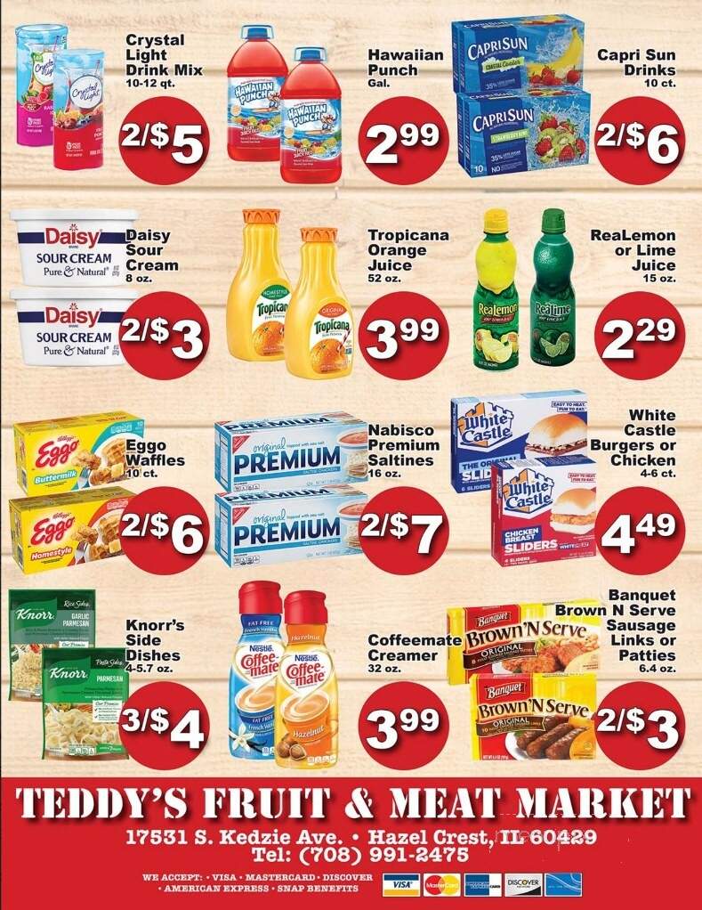 Teddy's Fruit and Meat Market - Hazel Crest, IL