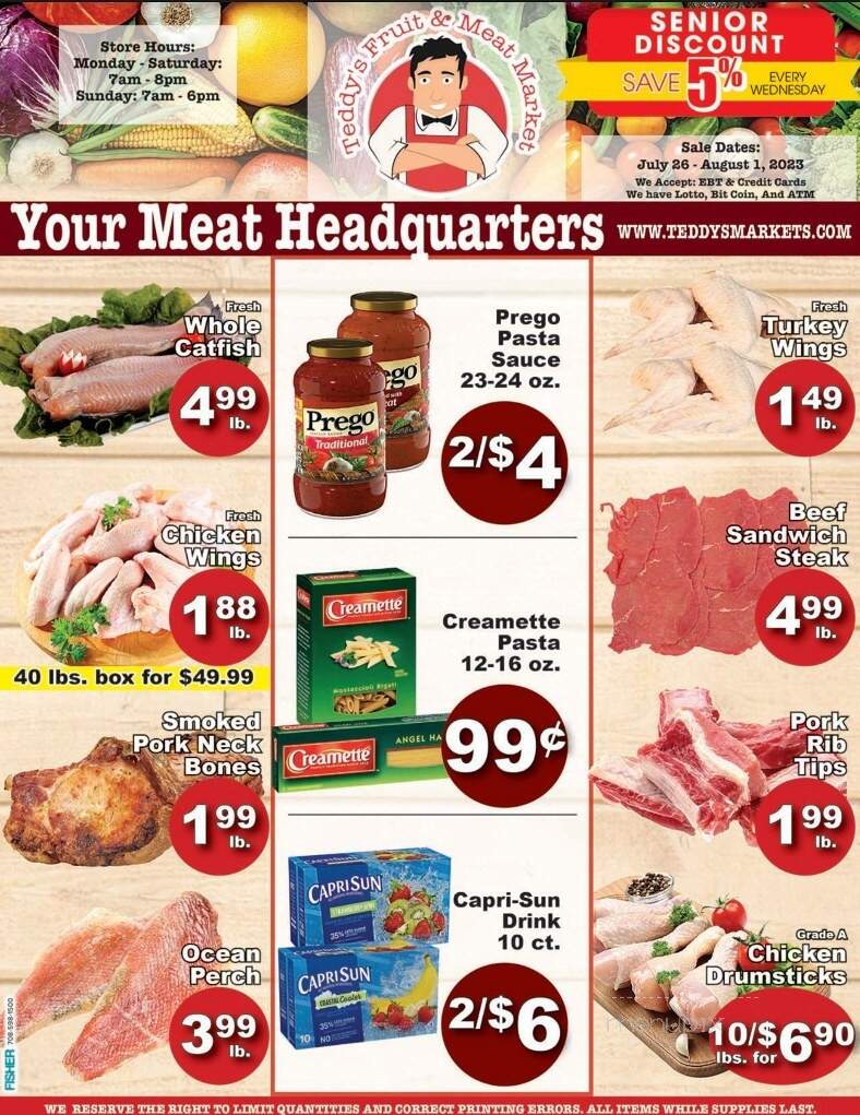 Teddy's Fruit and Meat Market - Hazel Crest, IL