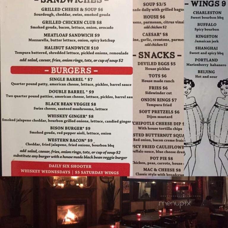 Double Barrel Tavern - Portland, OR menu_pic