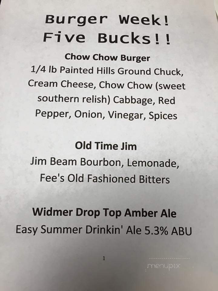 Double Barrel Tavern - Portland, OR menu_pic