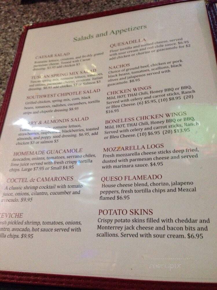 Mezcalero Restaurant and Bar - Greenfield, WI menu_pic