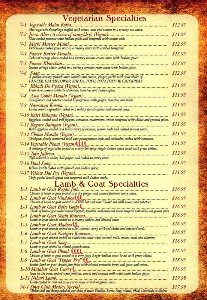 Spice Club Fine Indian Cuisine - Fort Myers, FL