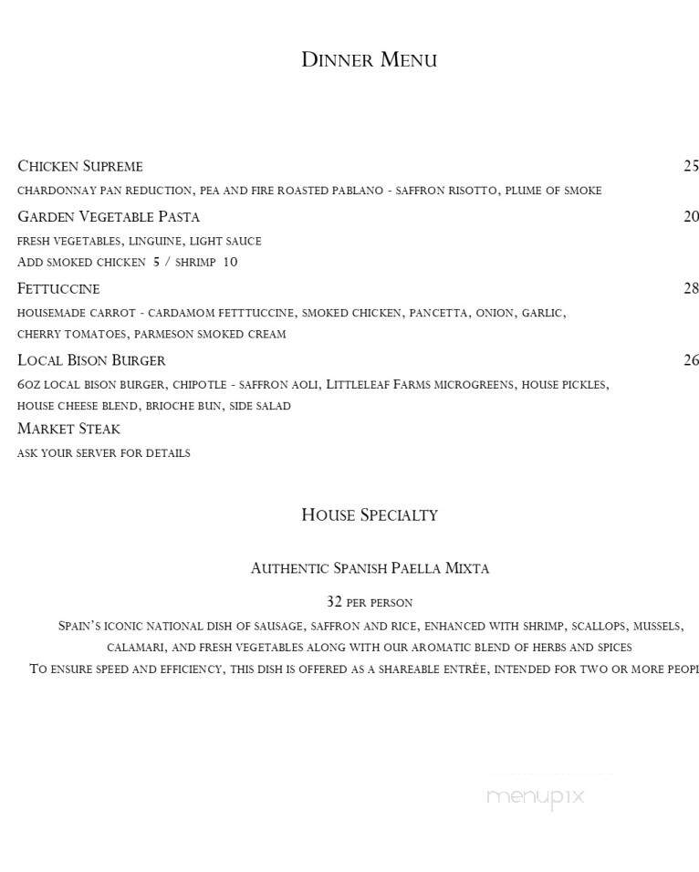 Amandala's - Peterborough, ON menu_pic