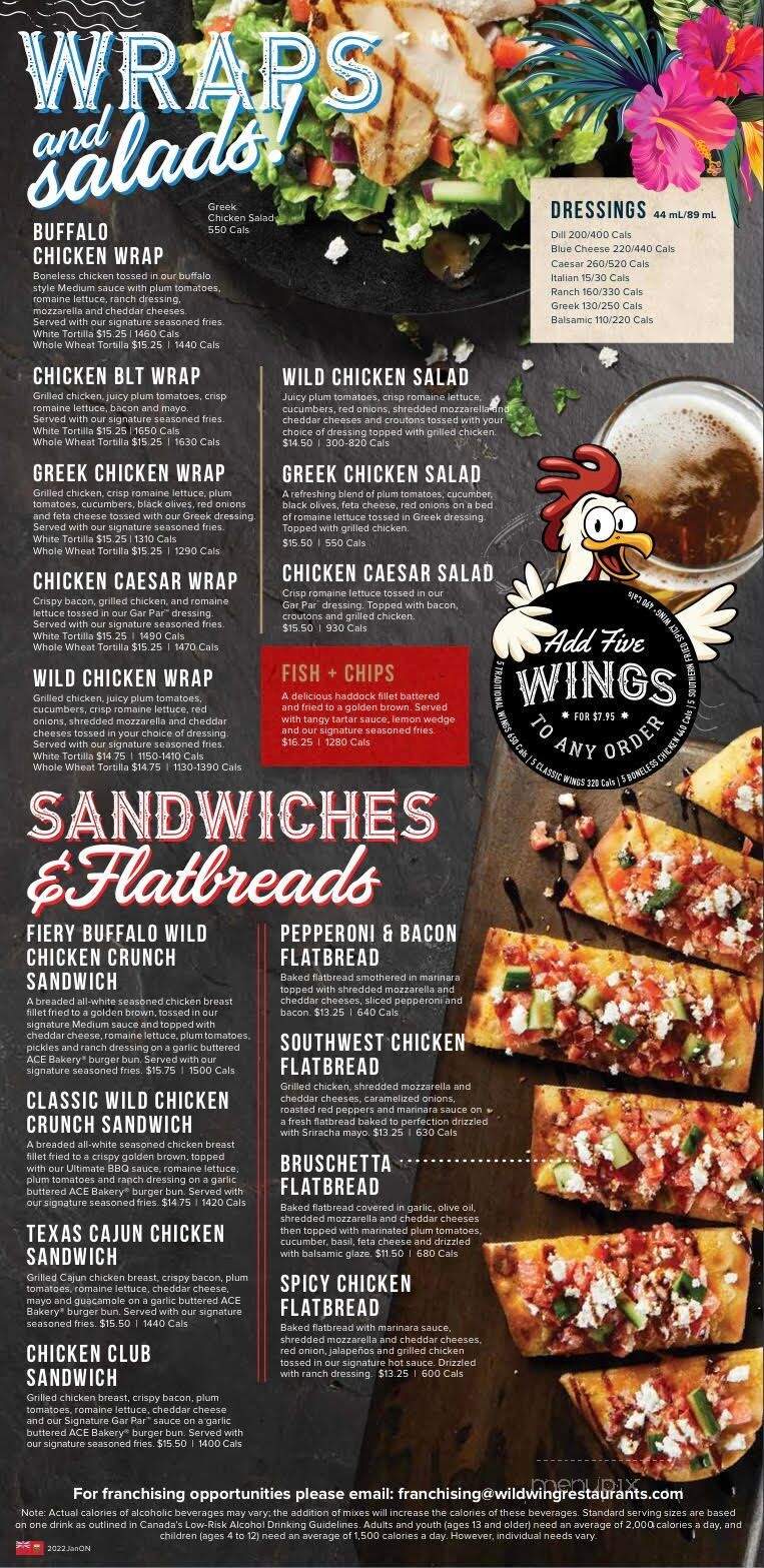 Wild Wing - Brechin, ON menu_pic