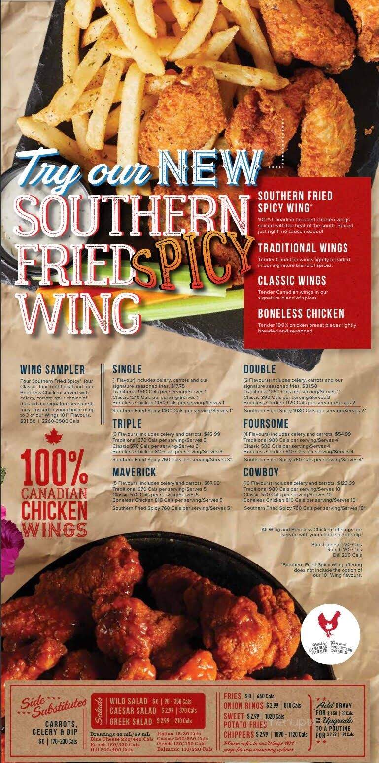 Wild Wing - Brechin, ON menu_pic