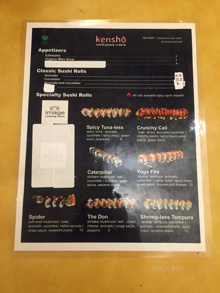 Kensho - Westminster, CA menu_pic