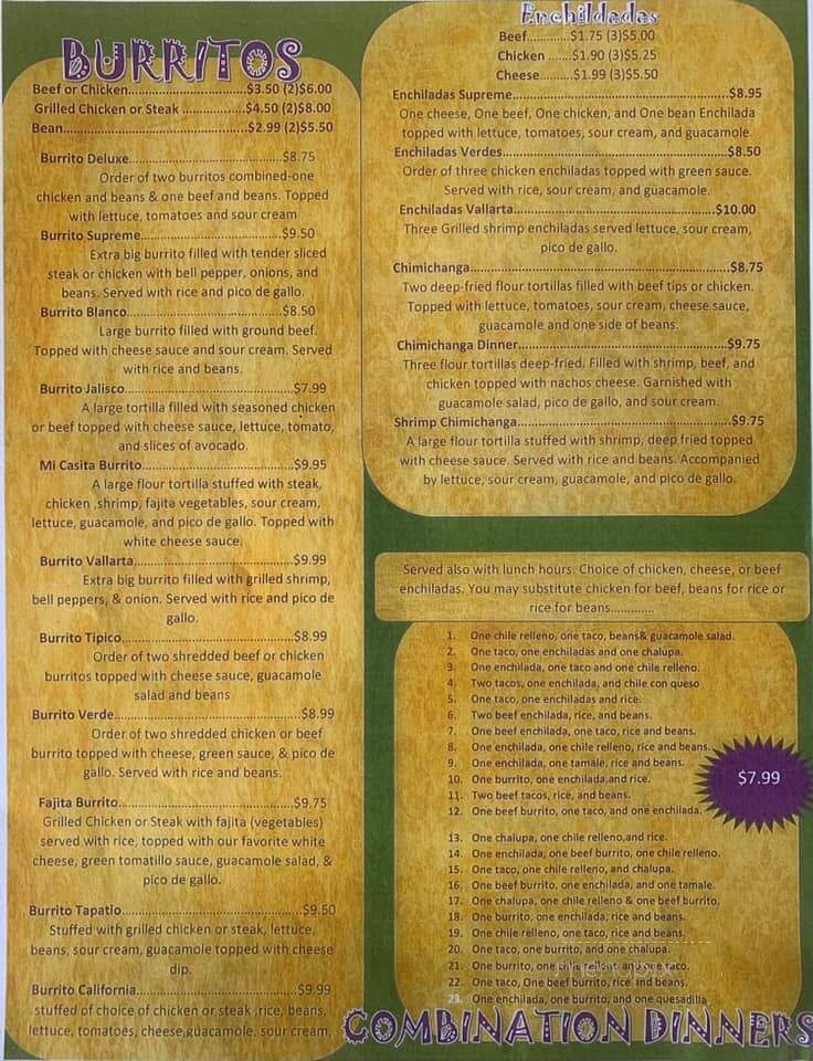 Mi Casita - Humboldt, TN menu_pic