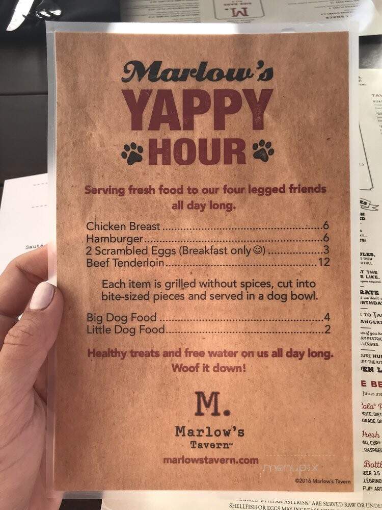 Marlow's Tavern - Oviedo, FL menu_pic