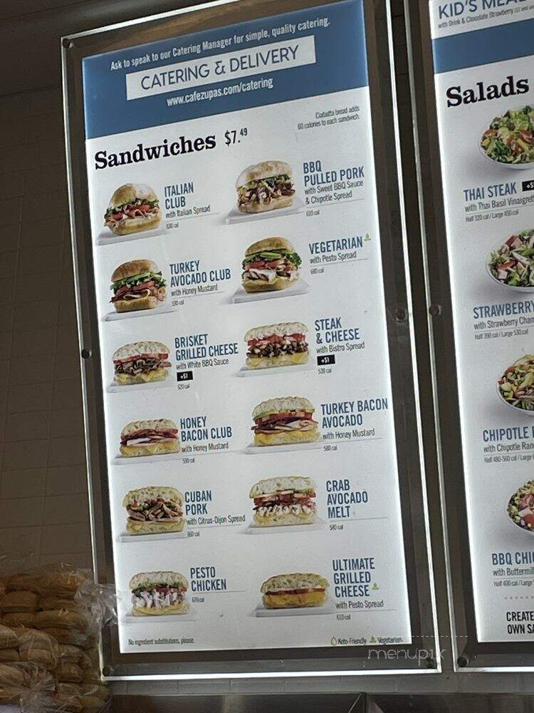 Cafe Zupas - Nampa, ID menu_pic
