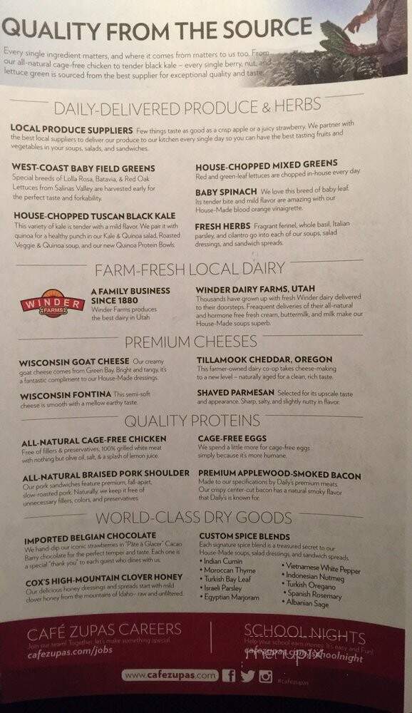Cafe Zupas - Nampa, ID menu_pic