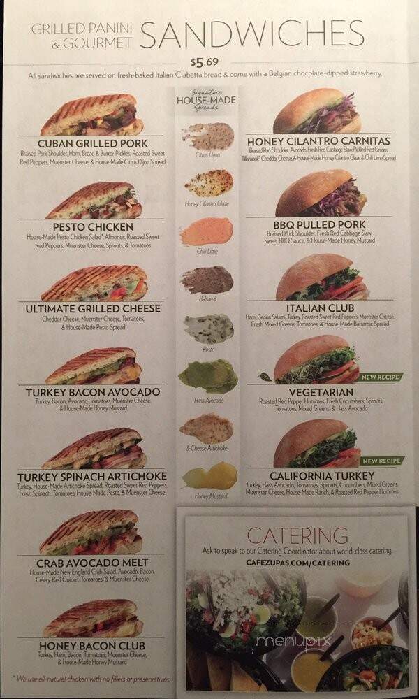 Cafe Zupas - Nampa, ID menu_pic