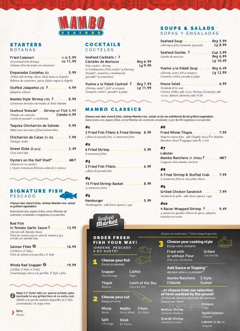 Mambo Seafood - Baytown, TX menu_pic
