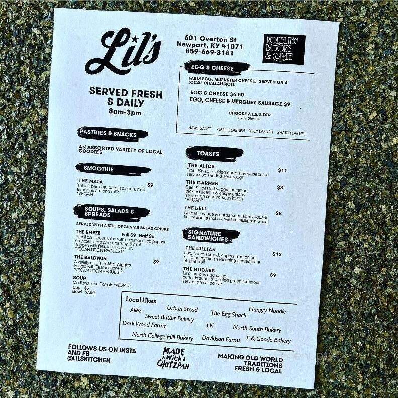 Lil's Bagels - Covington, KY menu_pic