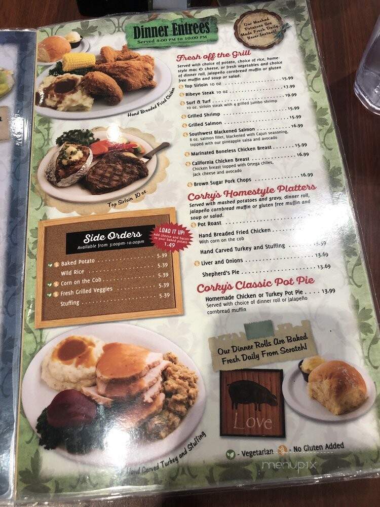 Corky's Kitchen and Bakery - Claremont, CA menu_pic