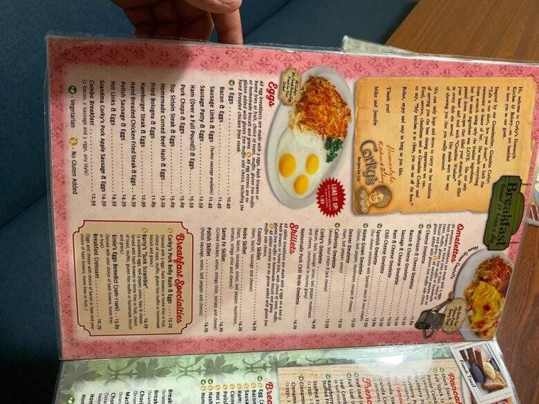 Corky's Kitchen and Bakery - Claremont, CA menu_pic