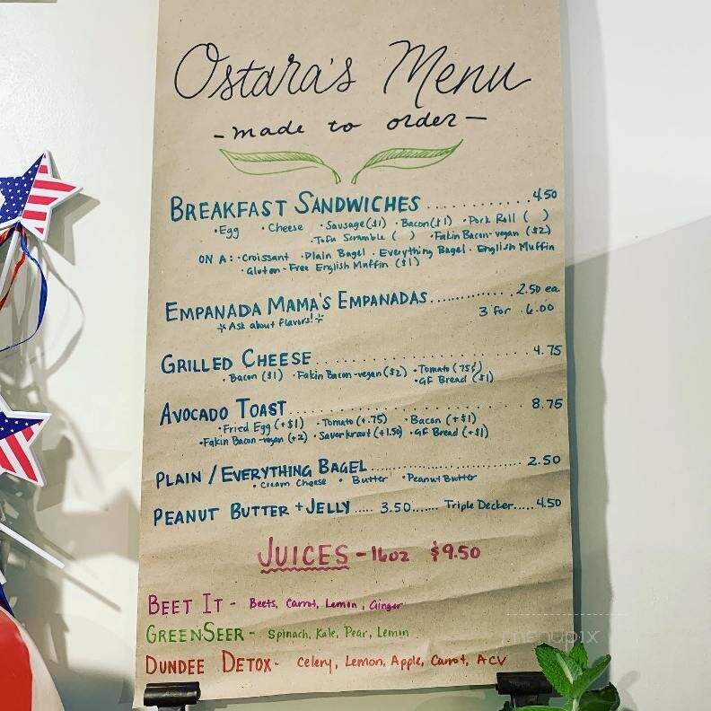 Ostara's Coffee House - West Cape May, NJ menu_pic
