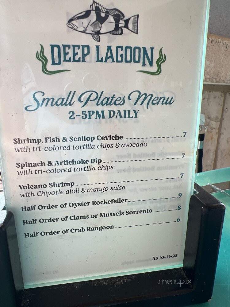 Deep Lagoon Seafood & Oyster House - Fort Myers, FL menu_pic