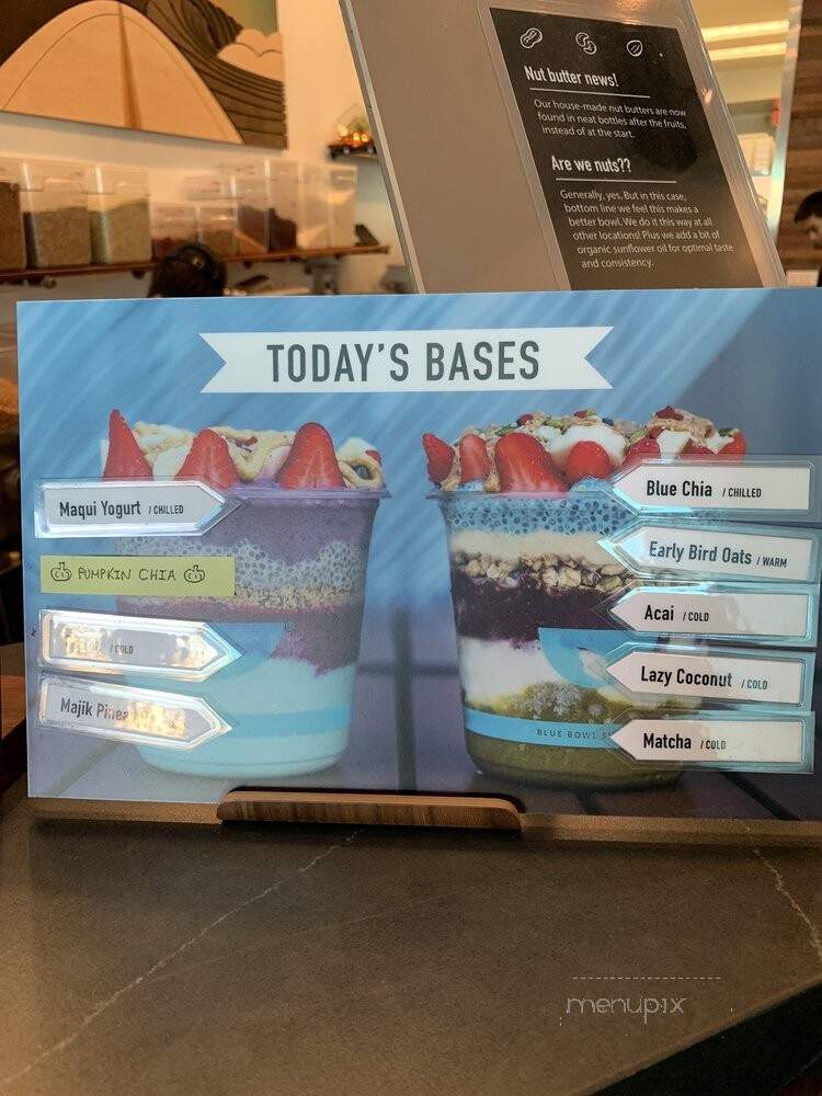 Blue Bowl - Huntington Beach, CA menu_pic