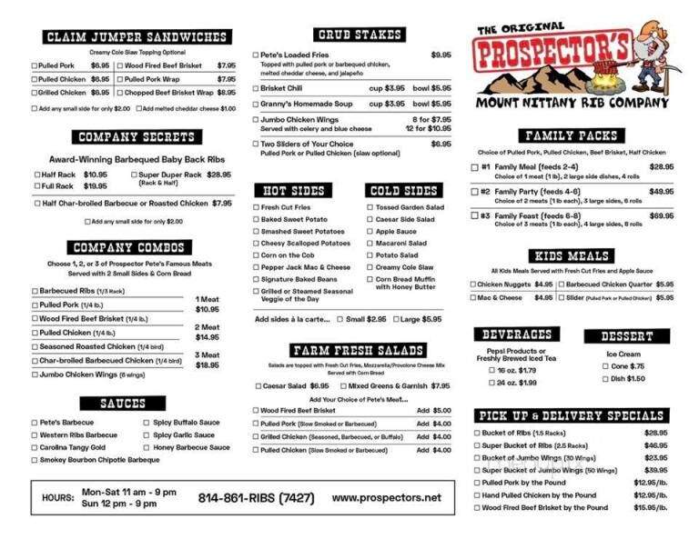 Prospector's Rib - State College, PA