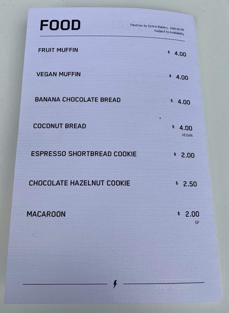 Madcap Coffee - Detroit, MI menu_pic