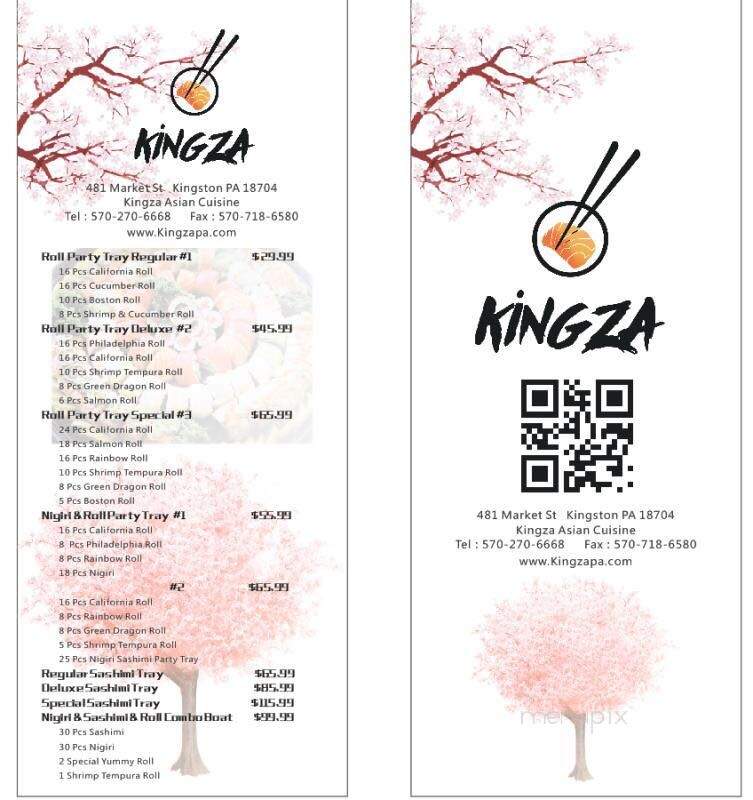 Kingza Asian Cuisine - Kingston, PA menu_pic