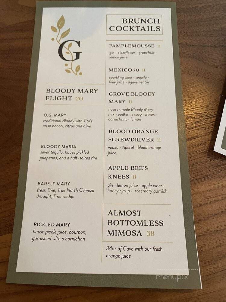 Grove - Rowley, MA menu_pic