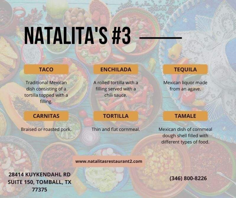 Natalita's 3 - Tomball, TX menu_pic