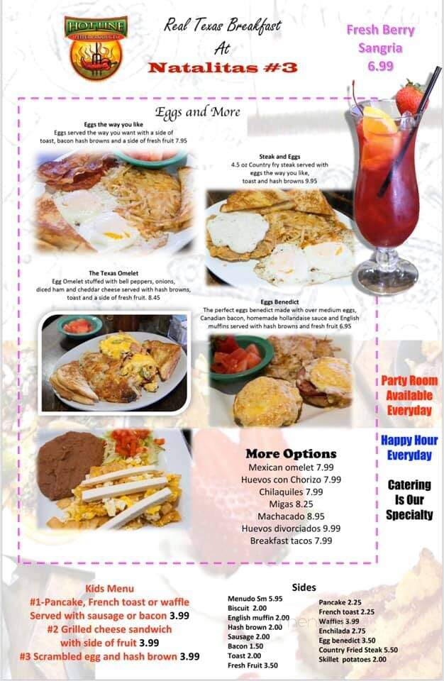Natalita's 3 - Tomball, TX menu_pic