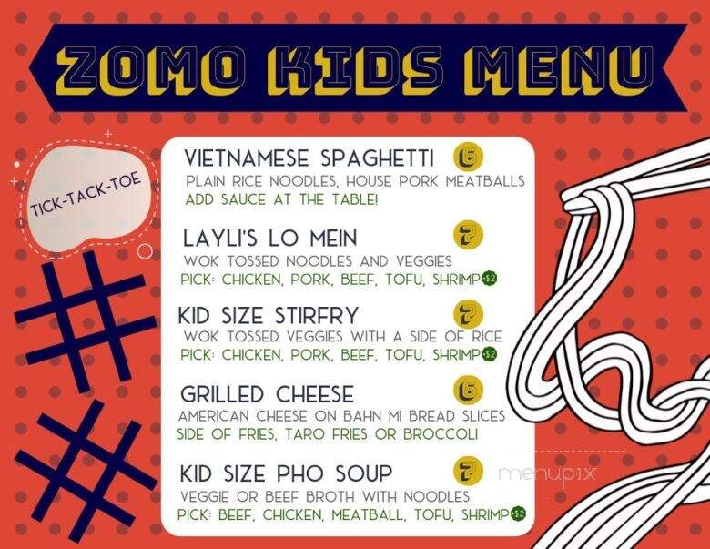 ZOMO Asian + American Eatery - Englewood, CO menu_pic