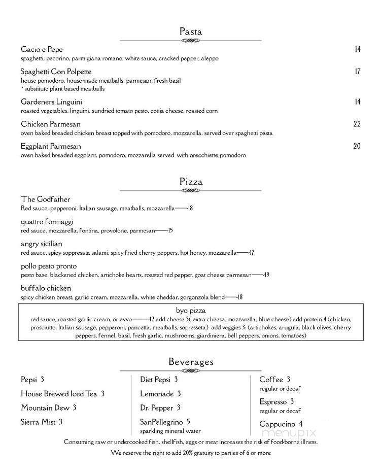 Abbiocco Italian Cuisine - Chesterton, IN menu_pic