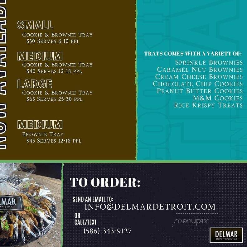 Delmar - Detroit, MI menu_pic