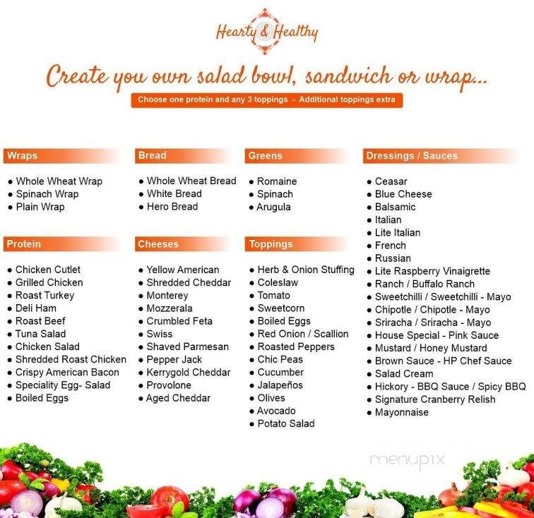 Hearty & Healthy - Yonkers, NY menu_pic