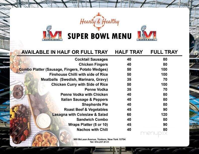 Hearty & Healthy - Yonkers, NY menu_pic