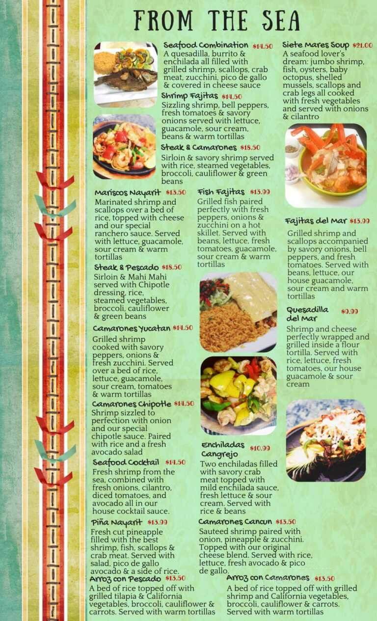 Mariachi Mexican Restaurant Bar and Grill - Washington, IL menu_pic