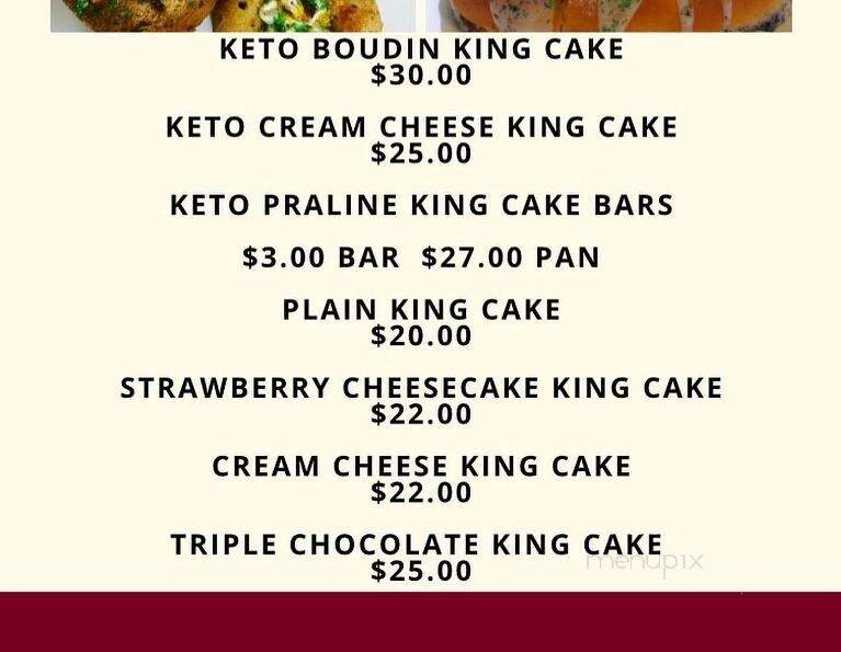 A and E Pastries and Crafts - Walker, LA menu_pic
