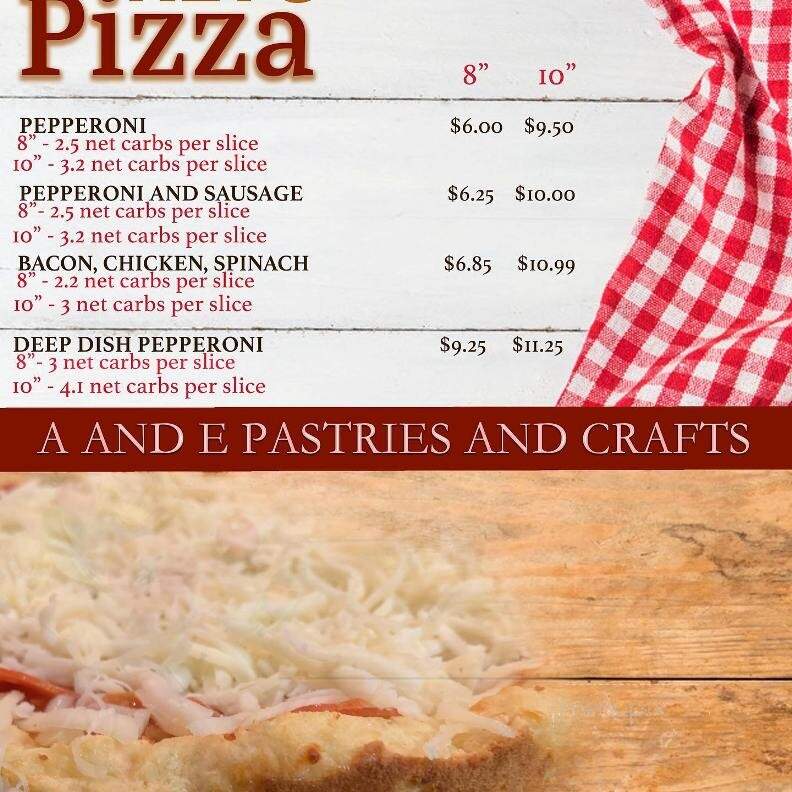 A and E Pastries and Crafts - Walker, LA menu_pic