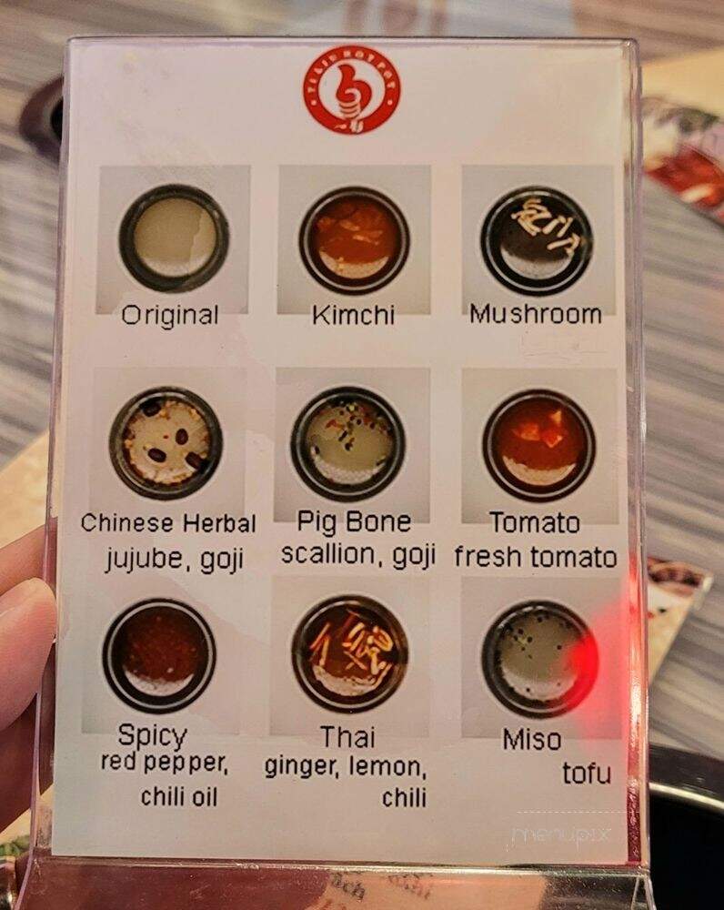 Yi Liu Hotpot Sushi BBQ - Jacksonville, FL menu_pic