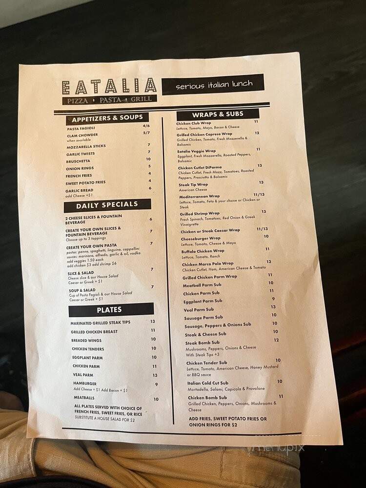 Eatalia - West Palm Beach, FL menu_pic
