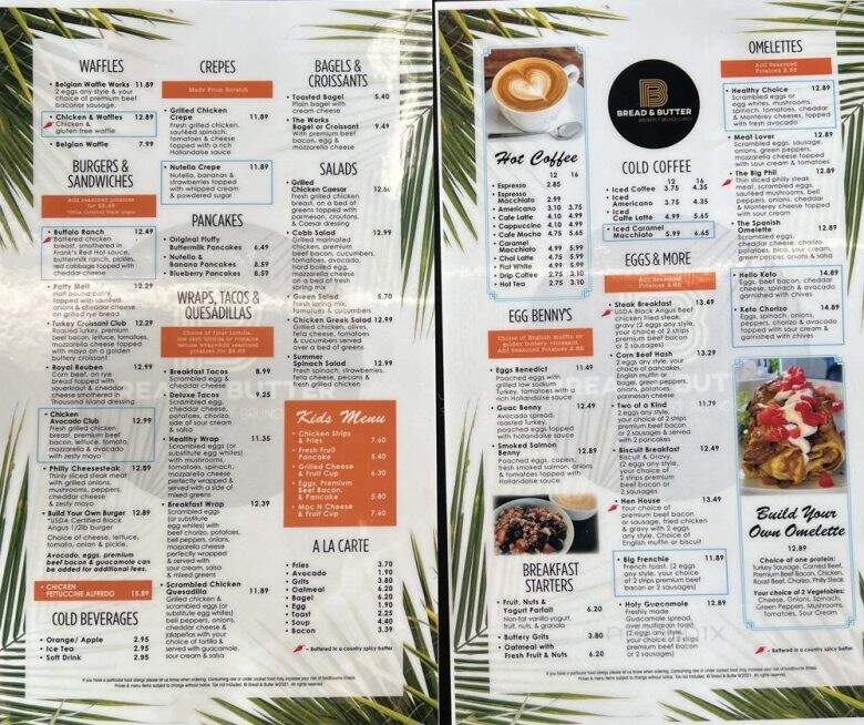 Bread & Butter - Crowley, TX menu_pic