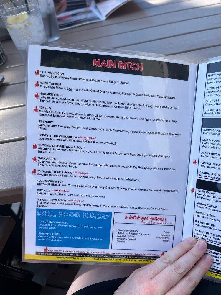 Breakfast Bitch - Phoenix, AZ menu_pic