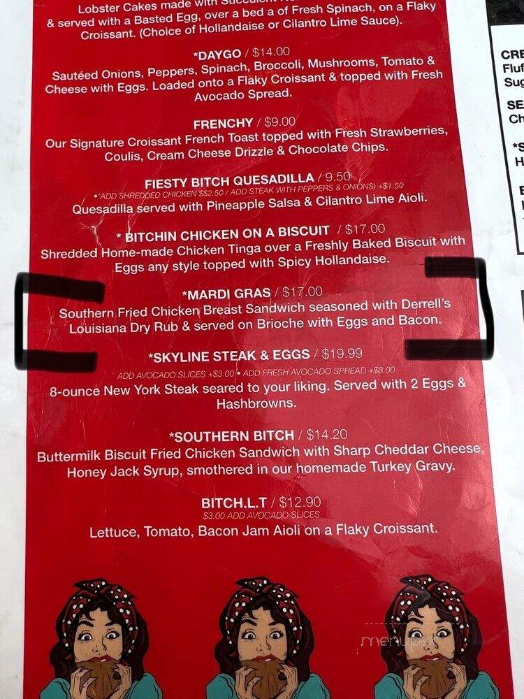 Breakfast Bitch - Phoenix, AZ menu_pic