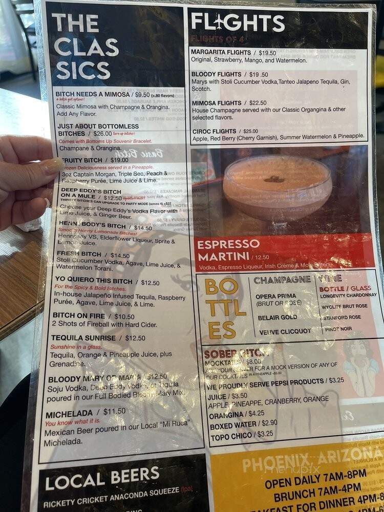 Breakfast Bitch - Phoenix, AZ menu_pic